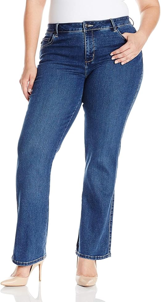LEE Women's Plus Size Easy Fit Emma Barely Bootcut Jean (Aspen, 26W