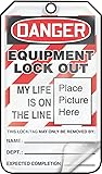 Accuform Lockout Tags, Pack of 5, Danger Equipment