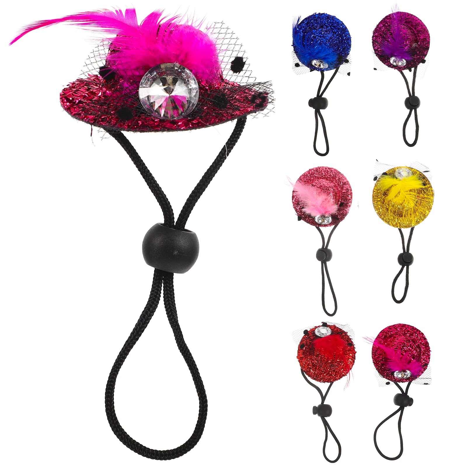 FOMIYES 6pcs Pet Chicken Hat Chicken Arms to Put on s Hats for Hens Cat s for s Christmas Hen Supplies Small Animal Cloth Parrot Dragon