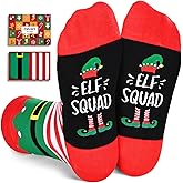 Zmart Christmas Gifts Ideas for Kids - Elf Socks for Boys Girls, Christmas Stocking Stuffers