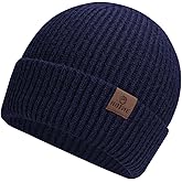 BUTITNOW Oversize XXL Winter Beanie Knit Hat for Men - Daily Knit Ribbed Cap - Warm Toboggan Skull Caps for Cold Weather