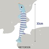 Rosewood Battersea Cat Kicker Fish Toy Blue White Striped 30 cm Catnip-Infused view 3