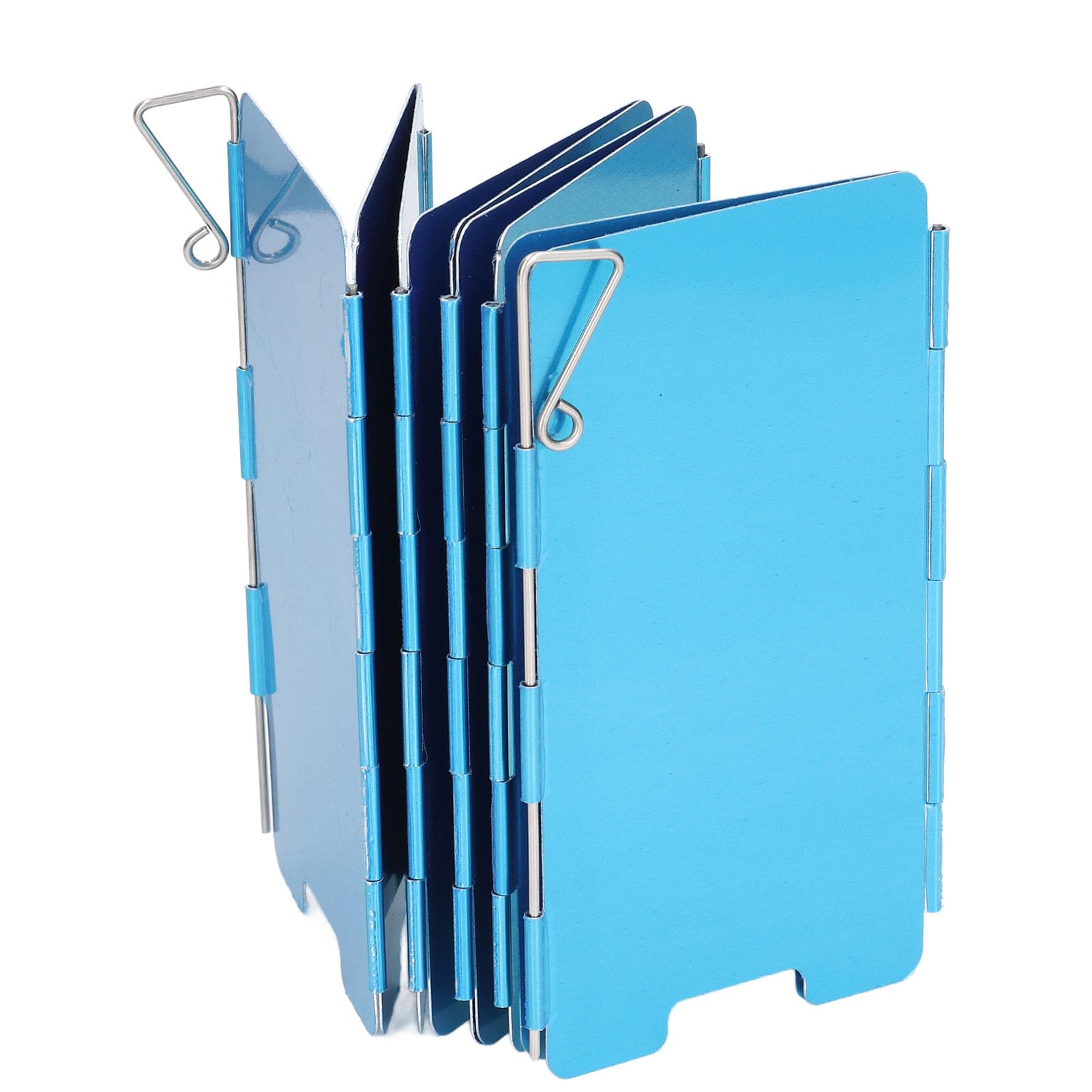 SUNGOOYUE Folding Camping Stove Windscreen, 9 Plates Lightweight Portable Aluminum Outdoor Camping Stove Windshield for Camping Picnic Backpacking