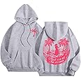 Puff Graphic Oversized Hoodies for Women Teen Girls Kids Trendy Cute Preppy Sweatshirt Long Sleeve Y2K Tops with Pockets