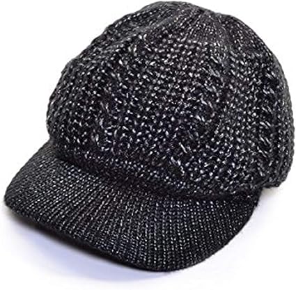 knit newsboy hat