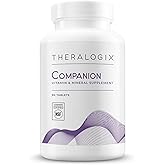Theralogix Companion Multivitamin & Mineral Supplement - 90-Day Supply - Supplement for Women & Men Without Iron, Vitamin D, or Vitamin K - B Vitamins, Zinc & Magnesium - NSF Certified - 90 Tablets