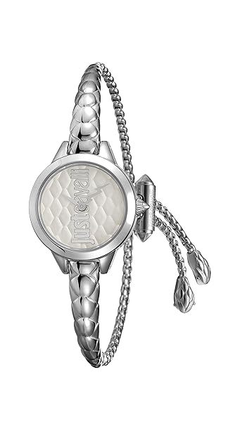 Just Cavalli Damen Analog Quarz Uhr mit Edelstahl Armband JC1L034M0015