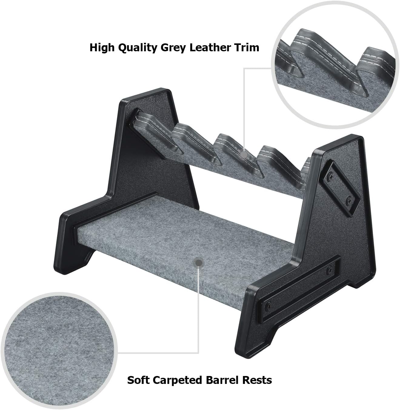 Mind and Action Deluxe Gun Rack for Pistol/Handgun Safe Storage Accessories (4 Gun Holders): Sports & Outdoors