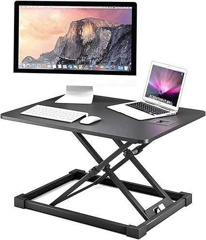 Hpdop Bureau Debout Pliant Bureau Assis Debout Bureau Debout Reglable En Hauteur Debout Convertisseur Pour Poste De Travail Pour Ordinateur Portable Elevateur De Table Bureau Permanent Amazon Fr Jardin
