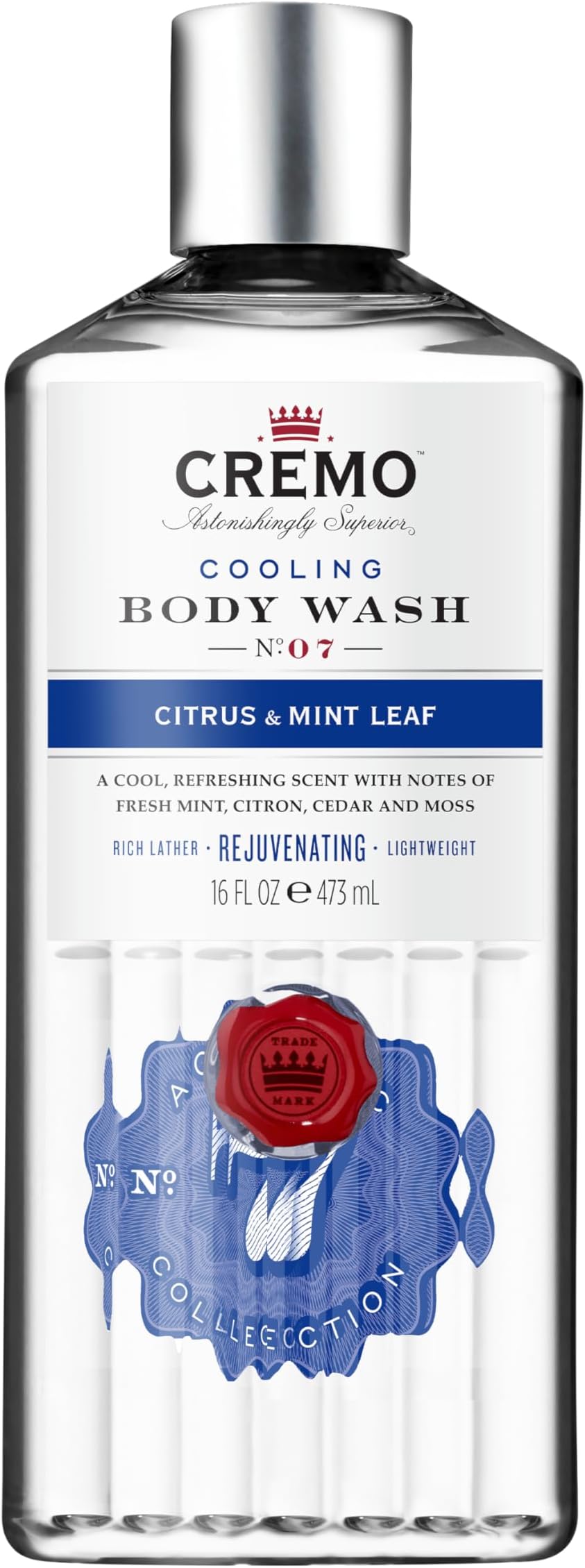 Cremo Cooling Body Wash for Men Citrus Mint Leaf 473ml