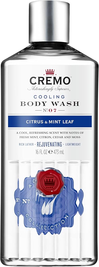 Cremo Cooling Body Wash for Men Citrus Mint Leaf 473ml