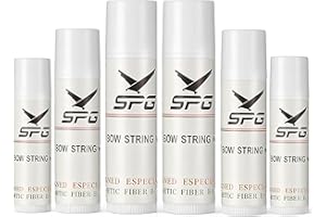 FENJANER Archery 6Pcs Bow String Wax, Protective Bowstring Waterproof Rail Lube for Crossbow Recurve Bow Strings Maintenance, Reduce Bowstring Friction and Prevent Fraying Accessories