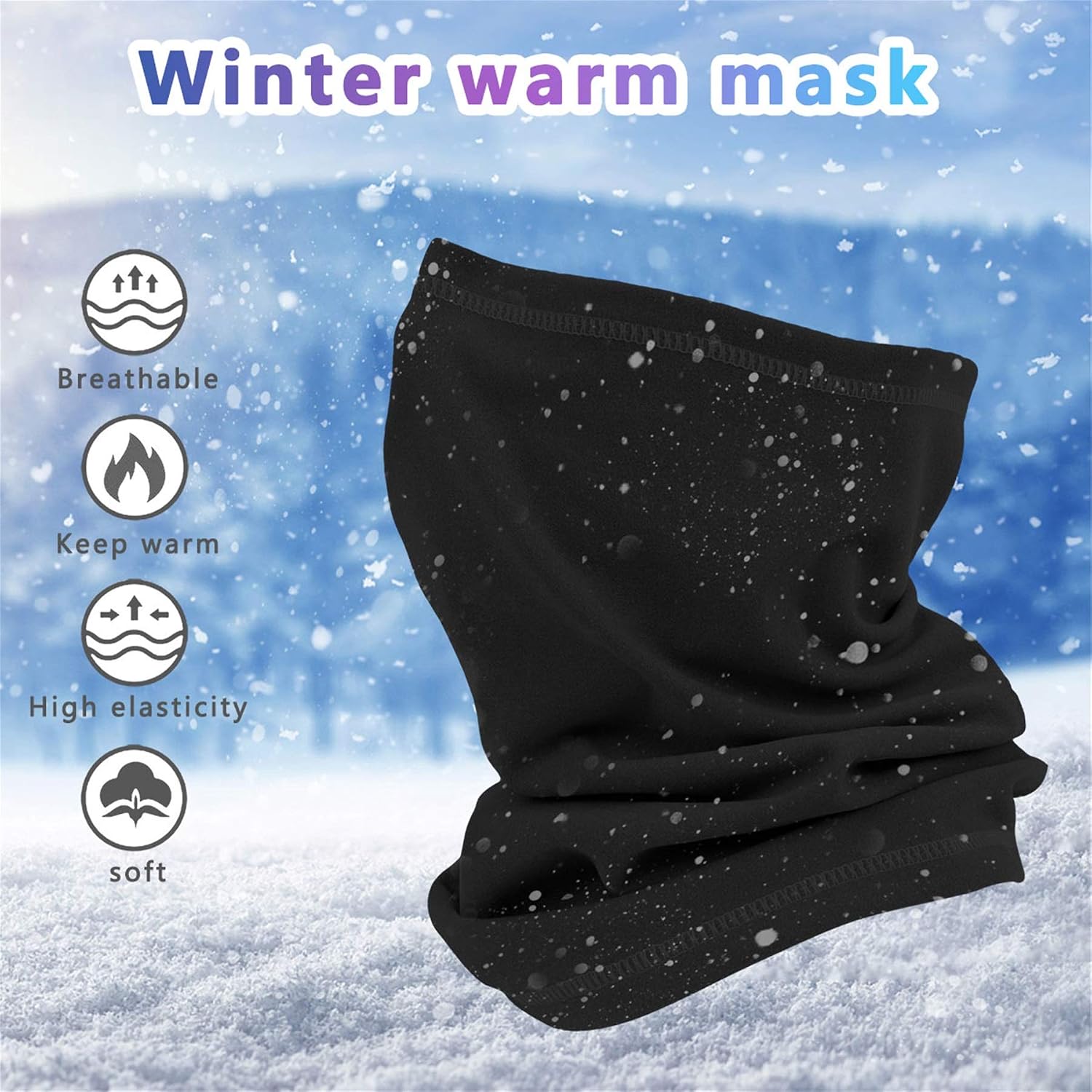 YouGa DIRECT Winter Neck Warmer Gaiter, Snood Face Scarf - Image 3