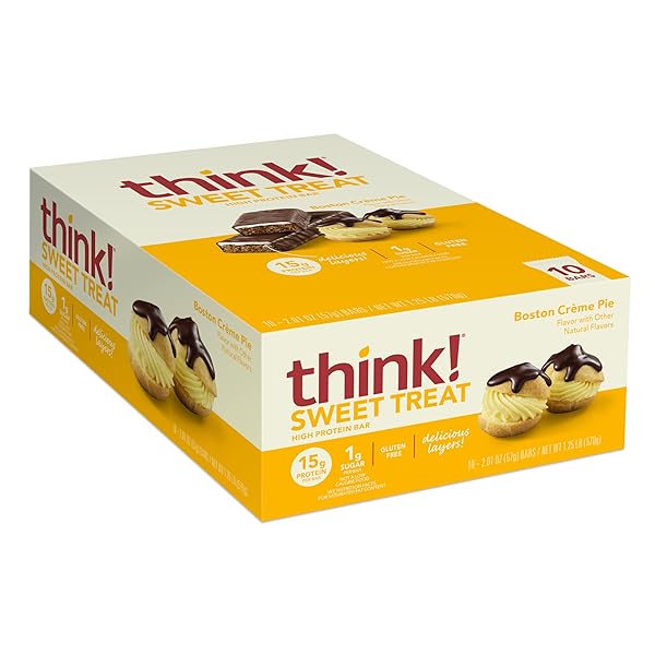 THINK! PROTEIN BARS, HIGH PROTEIN SNACKS, GLUTEN FREE,...