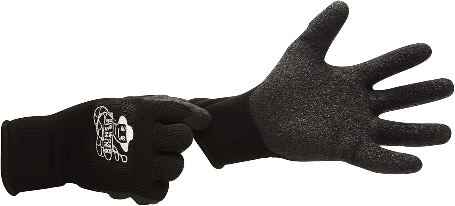 Fishing Gloves – Fish Handling Gloves for Fishing – Textured Grip Palm Fish Cleaning Gloves – Soft Lining Fishing Glove – Fish Fillet Gloves – One Size Fits Most L to XL Fishing Gloves : Sports & Outdoors