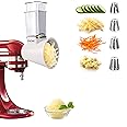 Slicer/Shredder Attachments for KitchenAid Stand Mixers, Food Slicers Cheese Grater Attachment, Salad Maker Accessory Vegetab