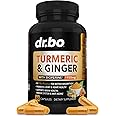 Turmeric Curcumin with BioPerine & Ginger Supplement - 1950mg Organic Tumeric and Curcumin BioPerine Black Pepper Pills - Turmeric and Ginger Supplement 60 Capsules