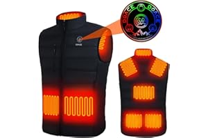 DOACE® Upgraded Heated Vest for Men and Women, Smart Electric Heating Vest, Lightweight Heated Jacket (Battery Not Included)