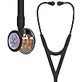 3M Littmann Cardiology IV Diagnostic Stethoscope, 6240, More Than 2X as Loud*, Weighs Less**, Stainless Steel High Polish Rainbow-Finish Chestpiece, 27" Black Tube, Smoke Stem, and Headset