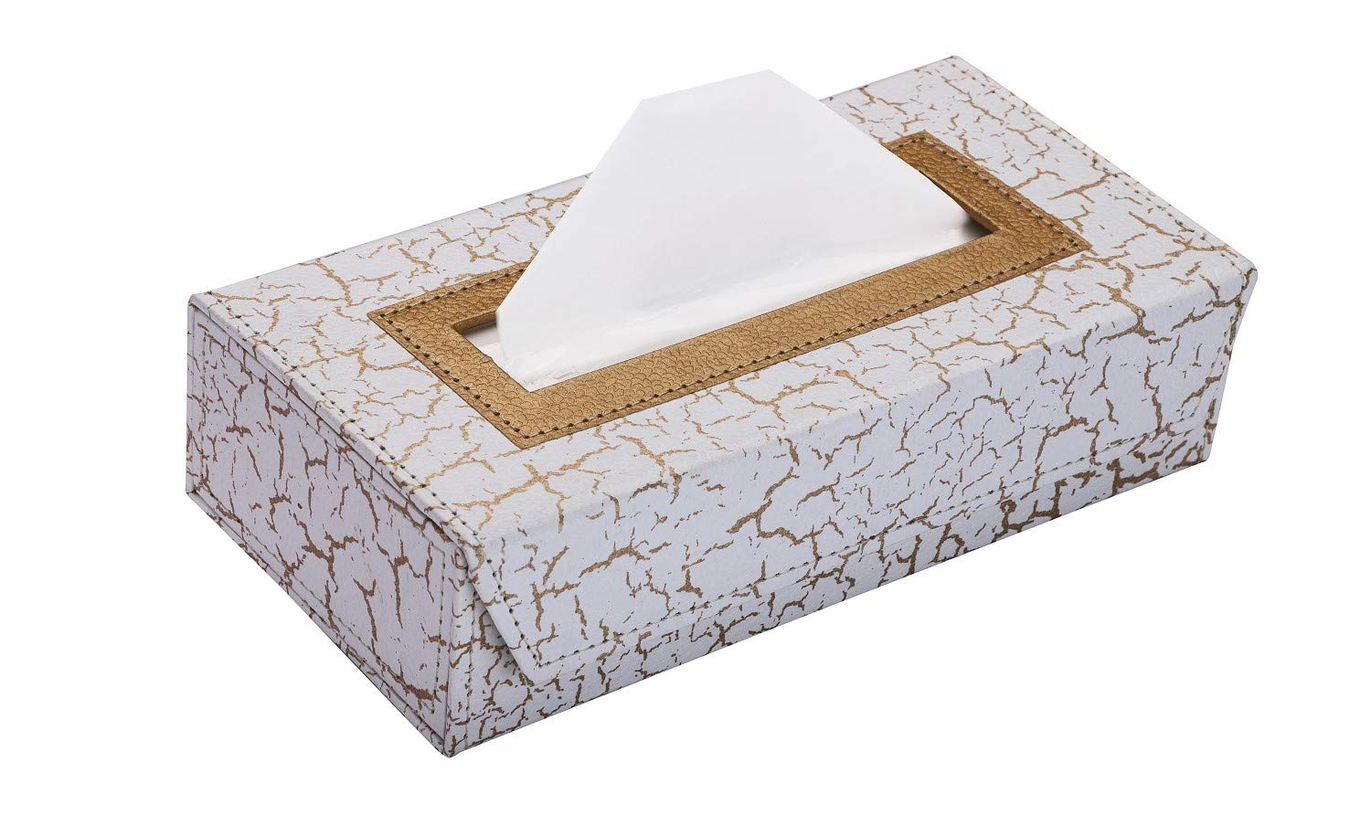 Ecoleatherette Handcrafted EcoFriendly Cotton Napkin Box, 11x23x5.5cm