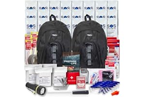 EMERGENCY ZONE Essentials Complete Deluxe Survival Kit 2 & 4 Person | Bug-Out-Bag | Emergency Go Bag Kit for Wildfires, Hurricanes, and Other Natural Disasters