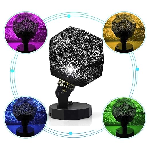 Suteck Diy Led Starry Night Light Baby Star Projector Star Sky Night Light With Usb Cables Multicolor Changing Lighting Rotating Projection Lamp Gift