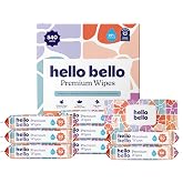 Hello Bello Premium Baby Wipes (Flower Pop) Fragrance-Free 9pk = 540ct
