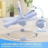 LADIDA First Baby Bouncer Teddy Bear Design Soothing Music Newborn view 3
