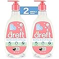 Dreft Baby, Bottle and Dish Soap, Removes Milk Film & Odor, Plant Based, Fragrance Free, Travel Size Bottles, 24 Fl Oz (Pack of 2)