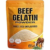 Beef Gelatin Powder 1.25 lbs - Grass-Fed, Unflavored, Non-GMO - Premium Thickening Agent for Cooking & Baking - Perfect for Gummy Candy, Marshmallows and Sauces.