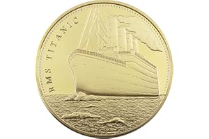 GIMILANG to in Memory of RMS-Titanic Travel Map Gold Plated Challenge Coin