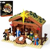 SHAREHB Jesus Building Block Set, Easter Nativity Building Block Kit | 252PCS Bible Story Jesus Figures Toys(Includes 6 character models), Gifts for Easter for Adults &amp; Kids Boys Girls 6-12+