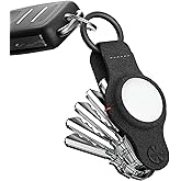 KeySmart Air - Premium Keychain Key Holder Compatible with Apple AirTag, 5 Key Organizer Keychain, Air Tags Not Included