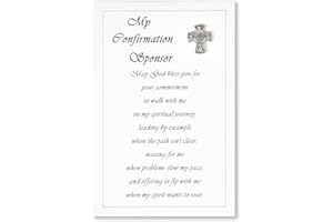 DUDUBOY Confirmation Gifts | 4-Way Holy Spirit Confirmation Cross Pin with Card, Scratch Off Will You be My Confirmation Sponsor Card | Total 2 Items | Thank You Gift Confirmation Gifts for Teenage Girls/Boys