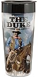 Vandor 15251 John Wayne 16 oz Plastic Travel Mug, Multicolor