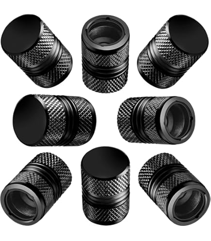 Tappi Valvole Alluminio Volkswagen 000071215E - Set Da 4 Con Logo VW, Universali Per Auto - Foto 2