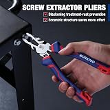WORKPRO 200 mm Combination Pliers with Wire Cutter and Screw Extractor view 5