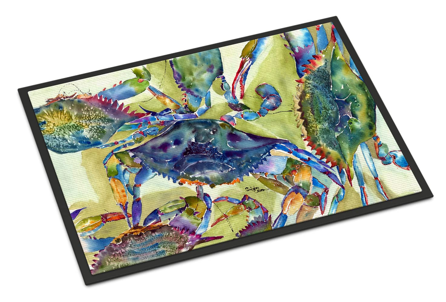 Caroline's Treasures Crab All Over Indoor or Outdoor Doormat, 24 inches x 36 inches, Multicolor