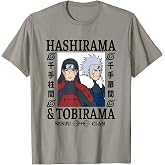Naruto Shippuden Hashirama &amp; Tobirama Senju Clan Anime T-Shirt