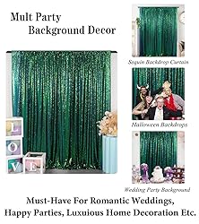DUOBAO Sparkling Sequin Backdrop Curtain 4FTx7FT