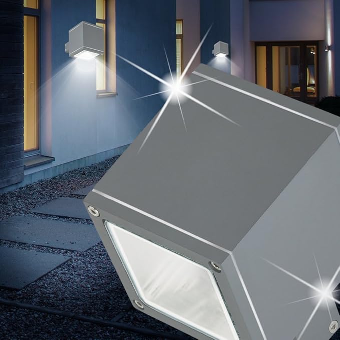 Mia Light Wurfel Wand Leuchte Aussen Anthrazit Metall Lampe Aussenlampe Aussenleuchte Wandlampe Wandleuchte Amazon De Beleuchtung