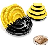 CehnnCaeenh 4-Size Nesting Tortilla Sealer Crimper for Flour Tortillas | BPA-Free PP, Microwave &amp; Dishwasher Safe, 25mm Eject Hole, 4/6/8/10 Inch Sizes, Stackable Storage, for Quesadillas Burritos