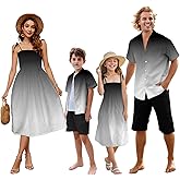 SANGTREE Family Matching Hawaiian Outfits , Casual Beach Travel Clothes ,Vacation Clothing Set for Women & Men & Girls & Boys