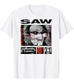 Amazon.com: Saw Jigsaw Movie T Shirt Japanese Print Mens Short