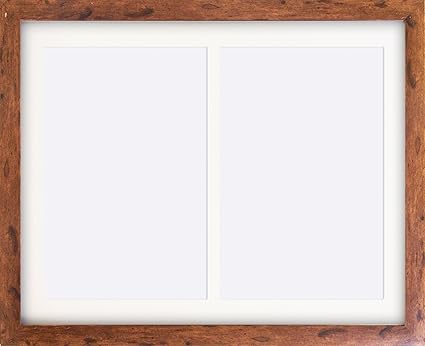 x14 For X2 Pictures Glass Window Multi Distressed Rustic Wood Effect Collage Photo Frame Amazon Co Uk Kitchen Home