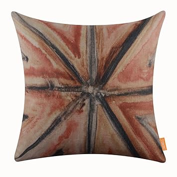 Amazon Com Linkwell 18 X18 Bohemian Pattern Burlap Pillow Cover