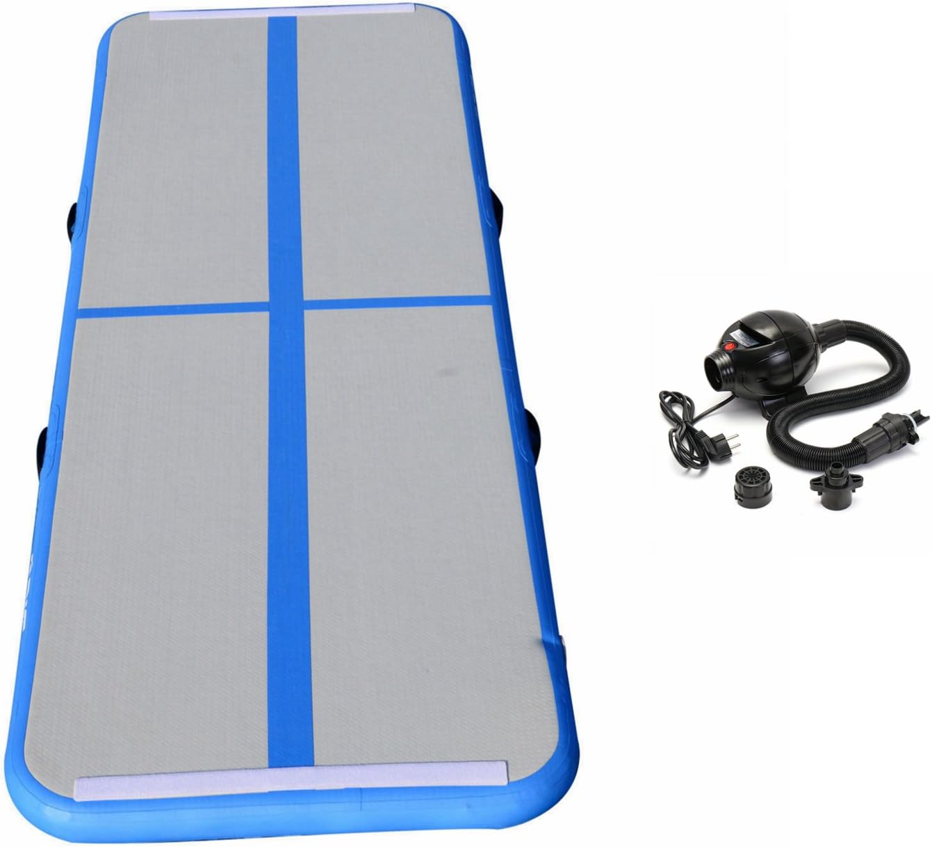 KNOWSTAR Inflatable Gymnastics Tumbling Mat Air Floor Air Track Training Board for Home Use, Hiking, Beach, Park and Water