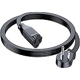 Maximm Extension Cord (4 Feet) 1 Outlet Flat Wire, 3-Prong 45° Angled Flat Plug, 16 AWG Power Cord - UL Certified (Black)
