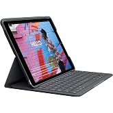 Logitech iPad 7th 8th 9th Gen Keyboard Case Slim Folio - Graphite | Integrated wireless, 7.3" x 10.1" x 0.9"