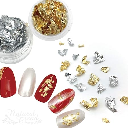 Amazon Natural Trend 金箔 銀箔 ネイルホイル ジェルネイルアート ゴールド Naturaltrend ネイルアートパーツ 通販